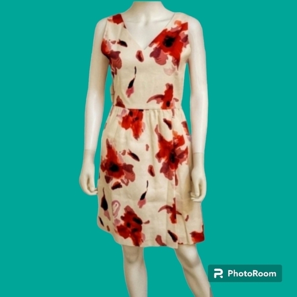 Dalia Sleeveless Watercolor Floral Mod Fit & Flare Tank Skater Fairycore Dress - Picture 1 of 10
